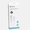 O Cabo Devia Kintone Cable V2 2.1A é um acessório de carregamento projetado para oferecer uma experiência de carga rápida e eficiente para diversos dispositivos eletrônicos. Ele é conhecido por sua construção durável, design elegante e compatibilidade com uma ampla gama de aparelhos.