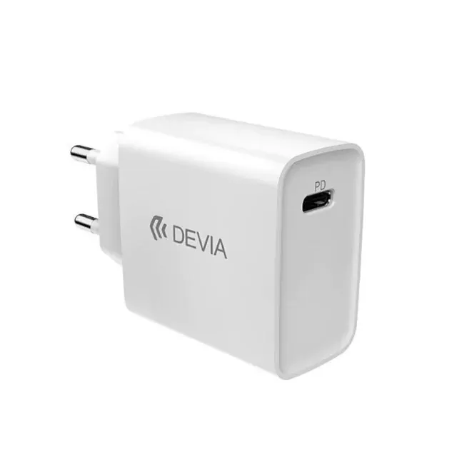 A fonte Devia USB-C 20W é um carregador compacto e eficiente, projetado para fornecer energia rápida e segura aos seus dispositivos eletrônicos. Com uma potência de saída de 20 watts, ela é capaz de carregar rapidamente smartphones, tablets e outros dispositivos compatíveis com a tecnologia USB-C.