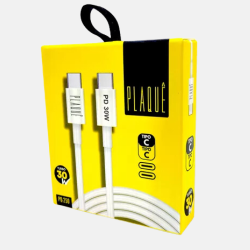 O Cabo USB-C Type-C Plaquê é um acessório que conecta dois dispositivos equipados com a porta USB-C. Características Principais: Conexão: Possui conectores USB-C em ambas as extremidades. Versatilidade: Permite conectar e transferir dados entre diversos dispositivos, como smartphones, tablets, notebooks, câmeras, entre outros. Velocidade: Suporta altas velocidades de transferência de dados, permitindo sincronizar arquivos rapidamente. Carregamento: Pode ser utilizado para carregar dispositivos compatíveis com carregamento rápido. Durabilidade: Geralmente construído com materiais resistentes, como nylon trançado, para maior durabilidade.