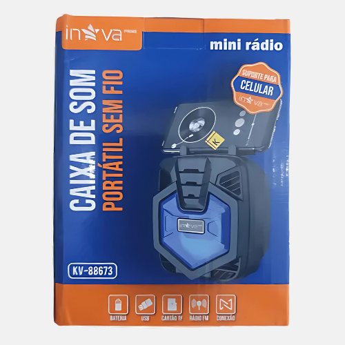 Caixa de Som Portátil Inova KV-88673