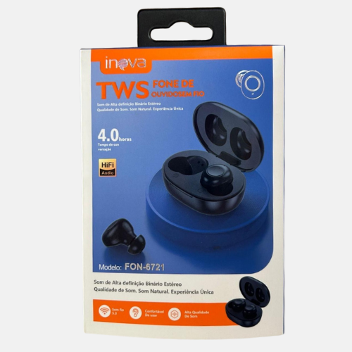 Fone Sem Fio inova TWS FON-6721
